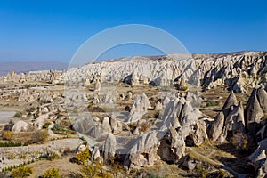 Cappadocia rock formations in Goreme, Turkey