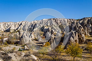 Cappadocia rock formations in Goreme, Turkey