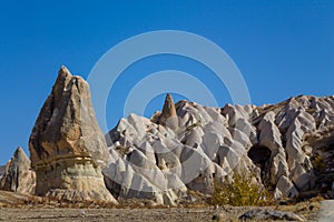 Cappadocia rock formations in Goreme, Turkey