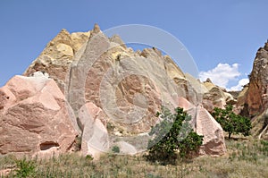 Cappadocia Rock Formations, Red Rose Valley, Goreme, Turkey