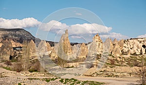 Cappadocia sunrise view in Nevsehir GÃ¶reme. Goreme is the most beautiful sunrise spot in Cappadocia