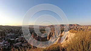 Cappadocia Sunset Time Lapse. Cappadocia sunset footage from Asiklar Tepesi