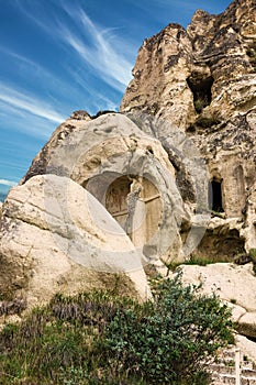 Cappadocia, Turkey. Volcanic rock landscape, Goreme national park