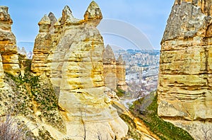 Cappadocian landscapes, Goreme, Turkey