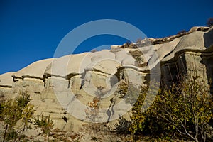 Cappadokia rock towers and cave houses