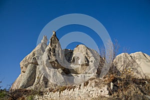 Cappadokia rock towers and cave houses