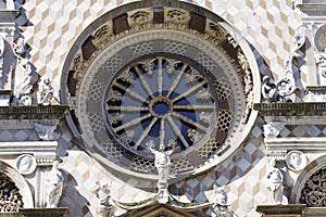 Cappella Colleoni, Bergamo cathedral, Italy: facade