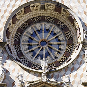 Cappella Colleoni, Bergamo cathedral, Italy: facade