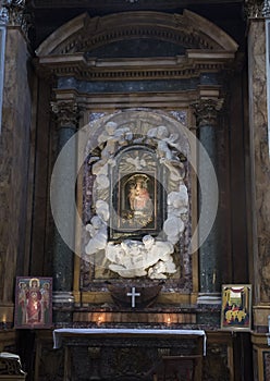 Cappella della Madonna della Cupa altar by Zenobio del Rosso in 1762.