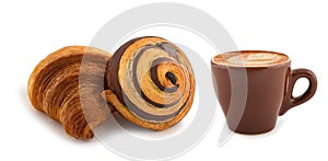 Cappuccino and brioches