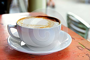 Cappuccino closeup