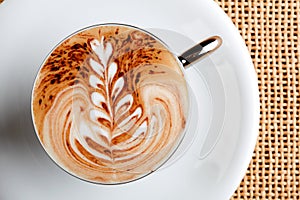 Cappuccino coffee cup