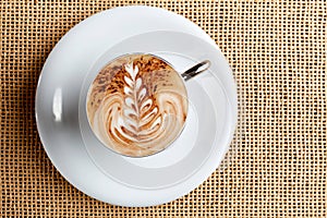 Cappuccino coffee cup photo