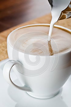 Cappuccino coffee cup
