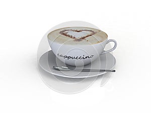 Cappuccino coffee cup