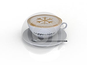 Cappuccino coffee cup