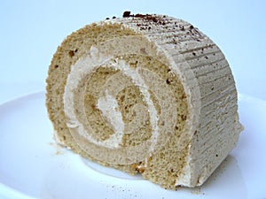 Cappuccino Cream Roll Cake