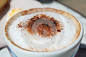 Cappuccino froth photo
