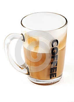 Cappuccino glass cup