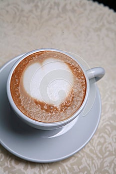 Cappuccino with heart design