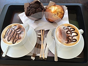 Cappuccino and Muffins photo