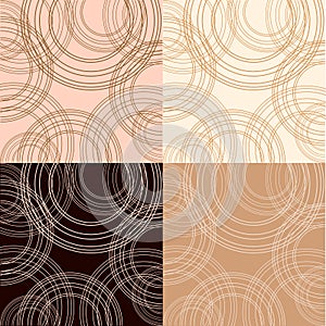 Cappuccino, vanilla and chocolate backgrounds photo