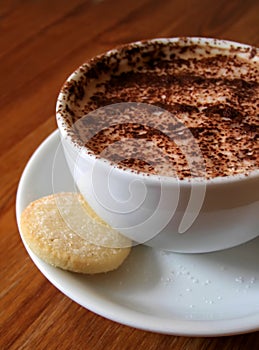 Cappucino with shortbread