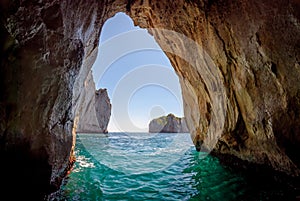 Capri blue grotto photo