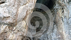 Capri Island, Italy, inside the blue grotto cave