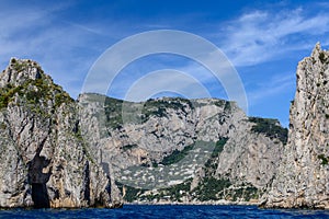 Capri, Italy - June 10: Capri Island on June 10, 2016 in Capri,
