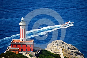 Capri lighthouse italy