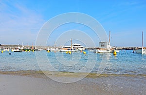 Capri, Naples, Italy. The harbor of the village Marina Grande