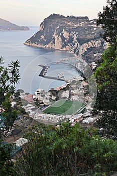 Capri - Scorcio del porto dalla Scala Fenicia