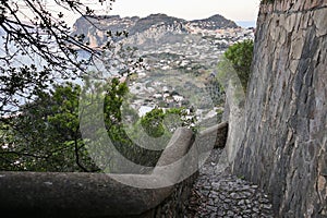 Capri - Scorcio panoramico dalla Scala Fenicia