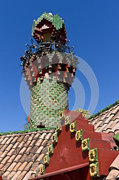 The Caprice of Gaudi, Comillas, Cantabria photo