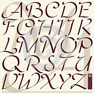 'Caprice Initials' alphabet