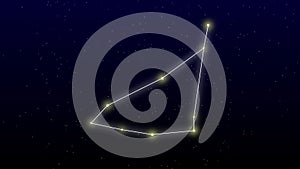 capricon star animated capricon zodiac star on black night sky