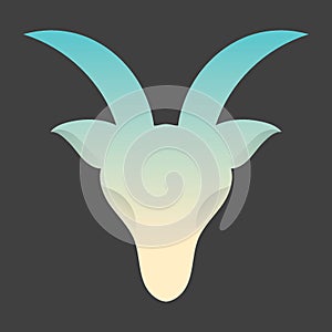 capricon. Vector illustration decorative design