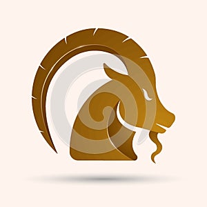 capricon. Vector illustration decorative design