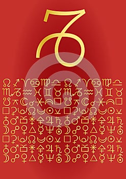 Capricorn greeting card