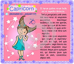 Capricorn Zodiac kid