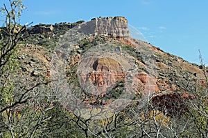 Rocky promontory palo duro canyon photo