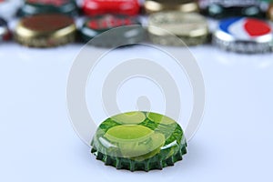 Caps of beverage
