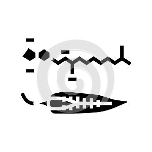 capsaicin pepper glyph icon vector illustration