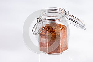 Capsicum annuum - Organic paprika powder in the jar