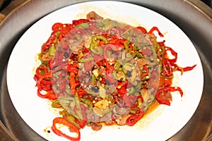 Capsicum Fried mutton