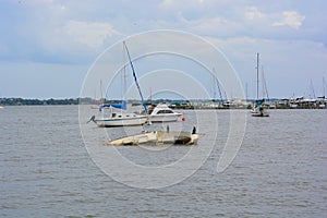 Capsized Boat