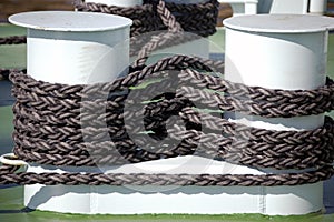 Capstan and rope photo