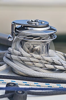 Capstan on a Sailboat
