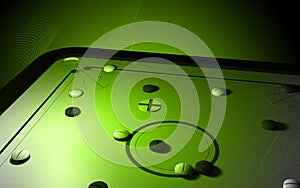 Capsule and caroms board